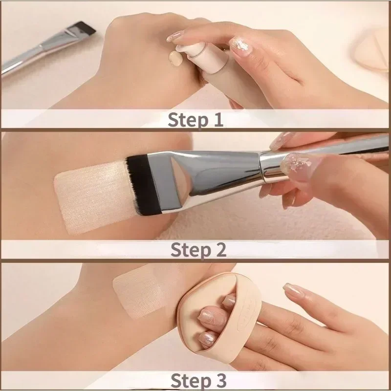 1Pc Ultra Thin Foundation Brus - đánh giá và giá Beauty Queen Makeup