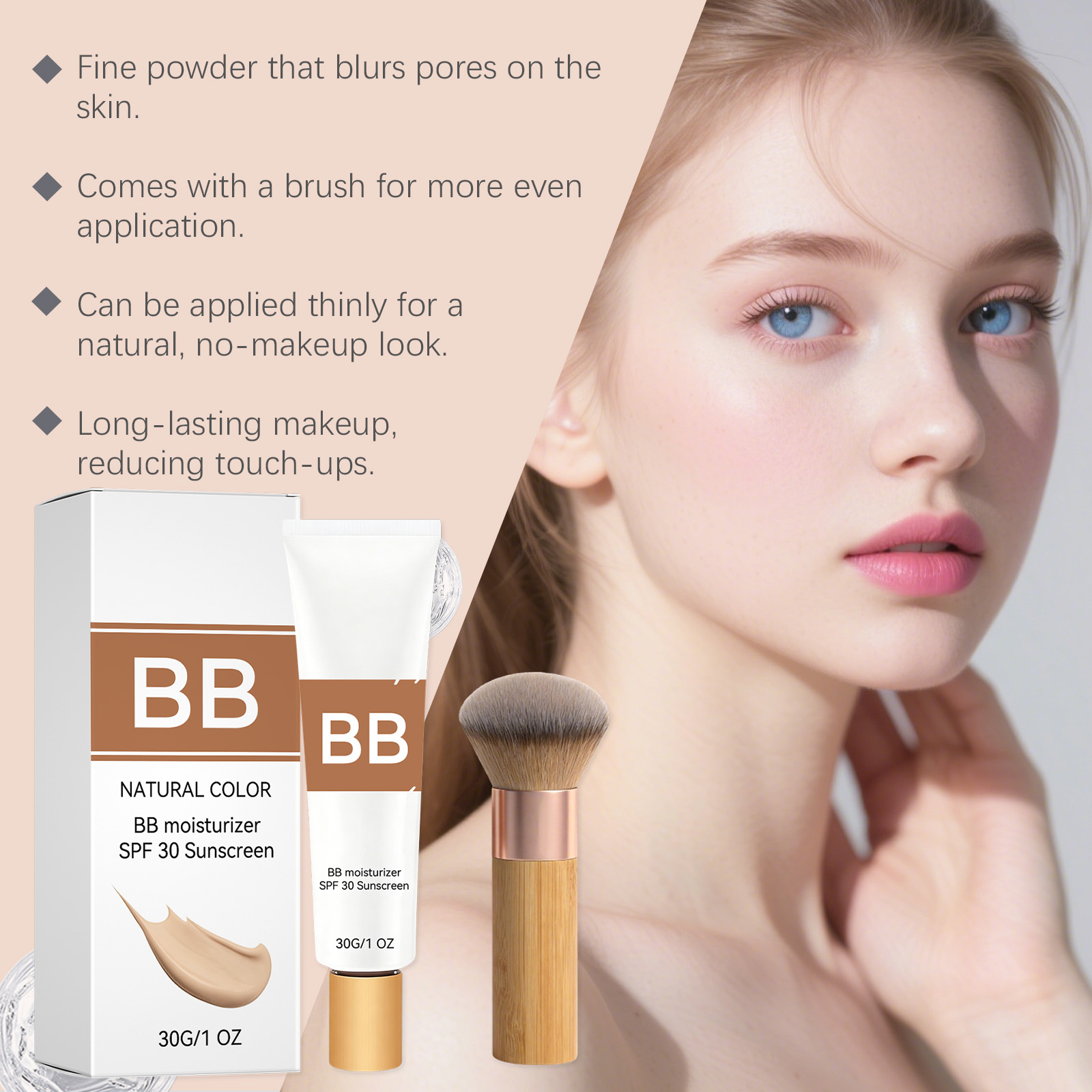 SPF 30 Tinted Moisturizer BB C - đánh giá và giá Beauty Queen Makeup