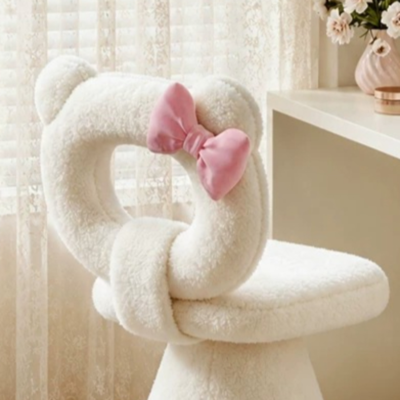 Bow Dressing Vanity Stool Pink - đánh giá và giá Beauty Makeup & D Anime Studio Vega Baja
