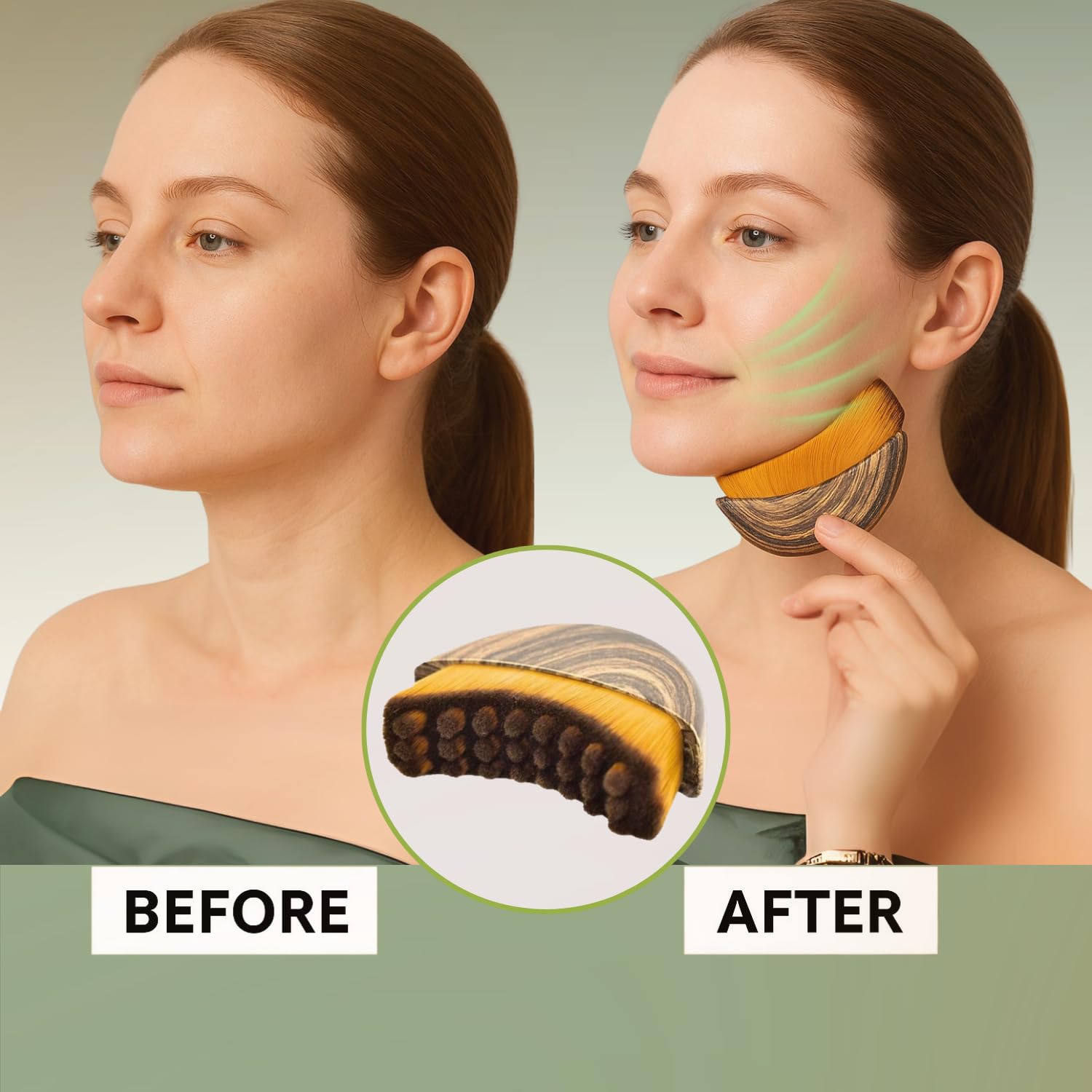 Lymphatic Contour Face Brush,  - đánh giá và giá Beauty Queen Makeup