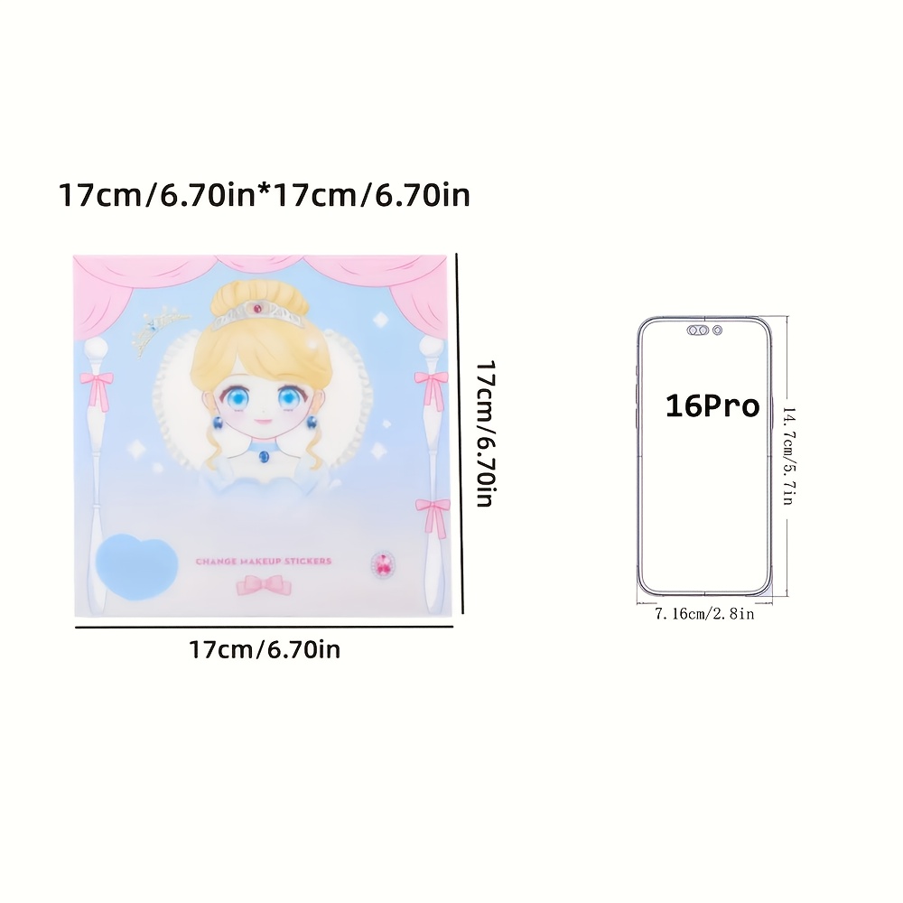 Princess Makeup Stickers, DIY  - đánh giá và giá Beauty Makeup Games Free